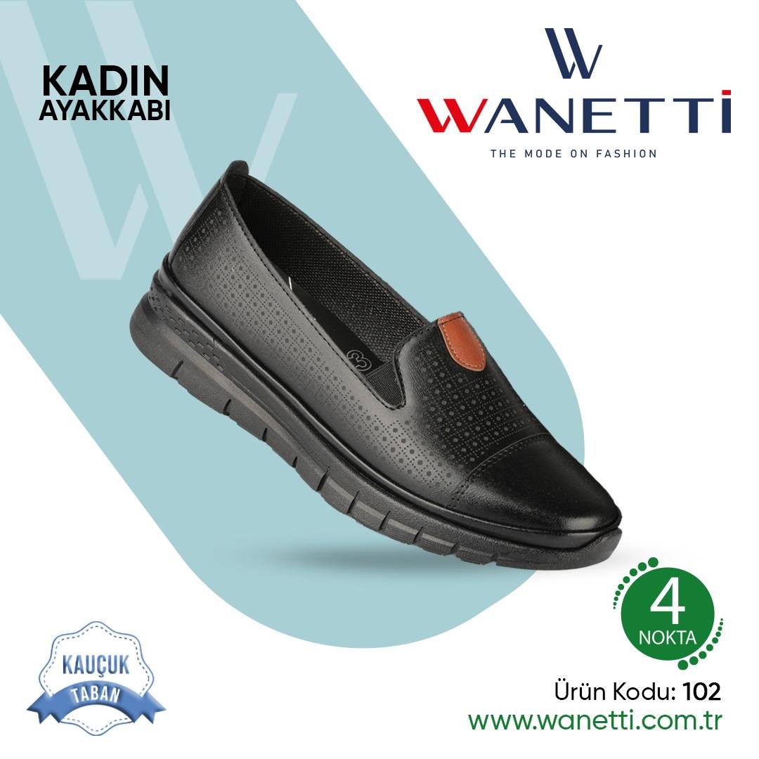 102 Atom Kauçuk Taban Bayan Ayakkabı