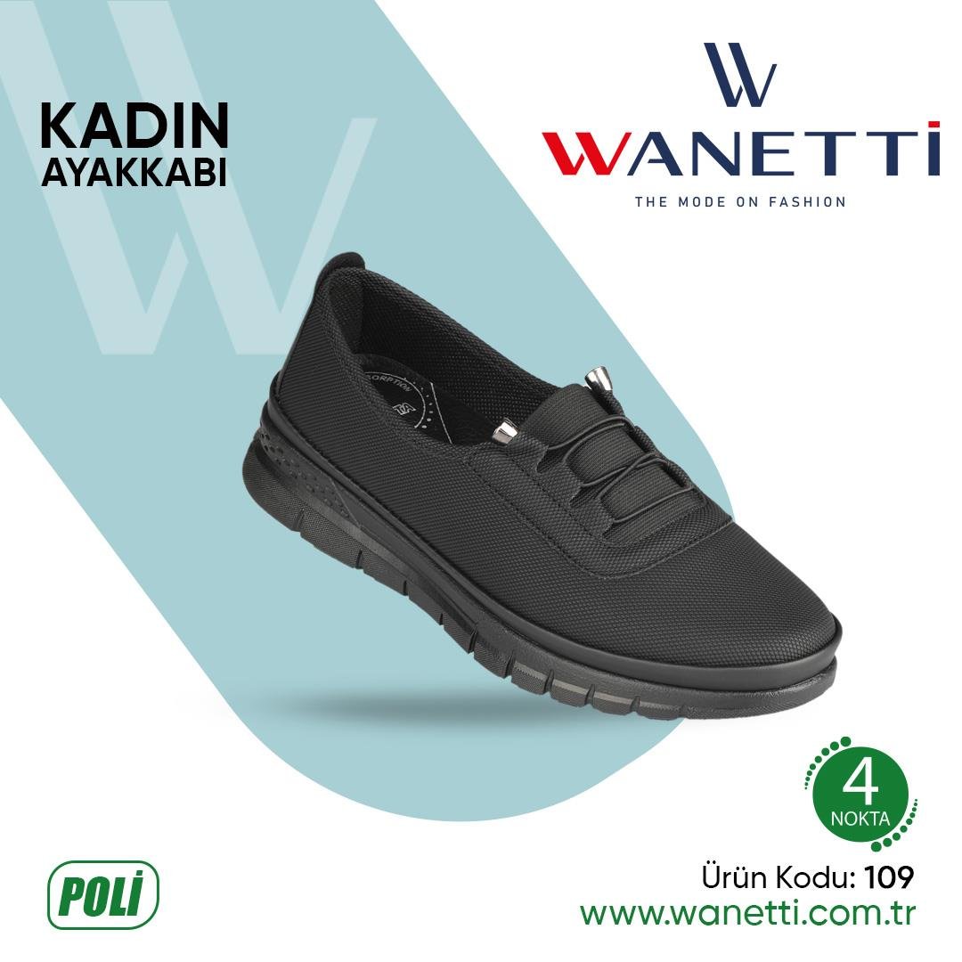 109 Atom Poli Taban Bayan Ayakkabı