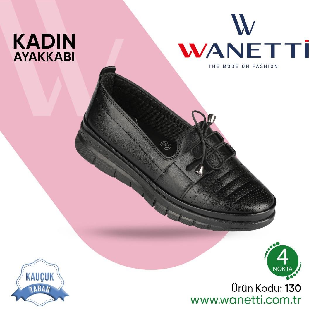 130 Atom Kauçuk Taban Bayan Ayakkabı
