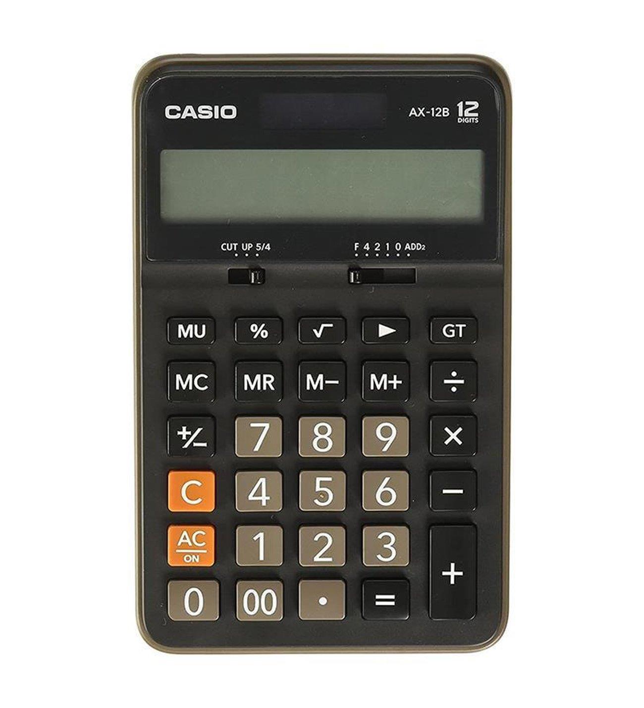 Casio-CASİO AX-12B MASA TİPİ 12 HANE HESAP MAKİNESİ