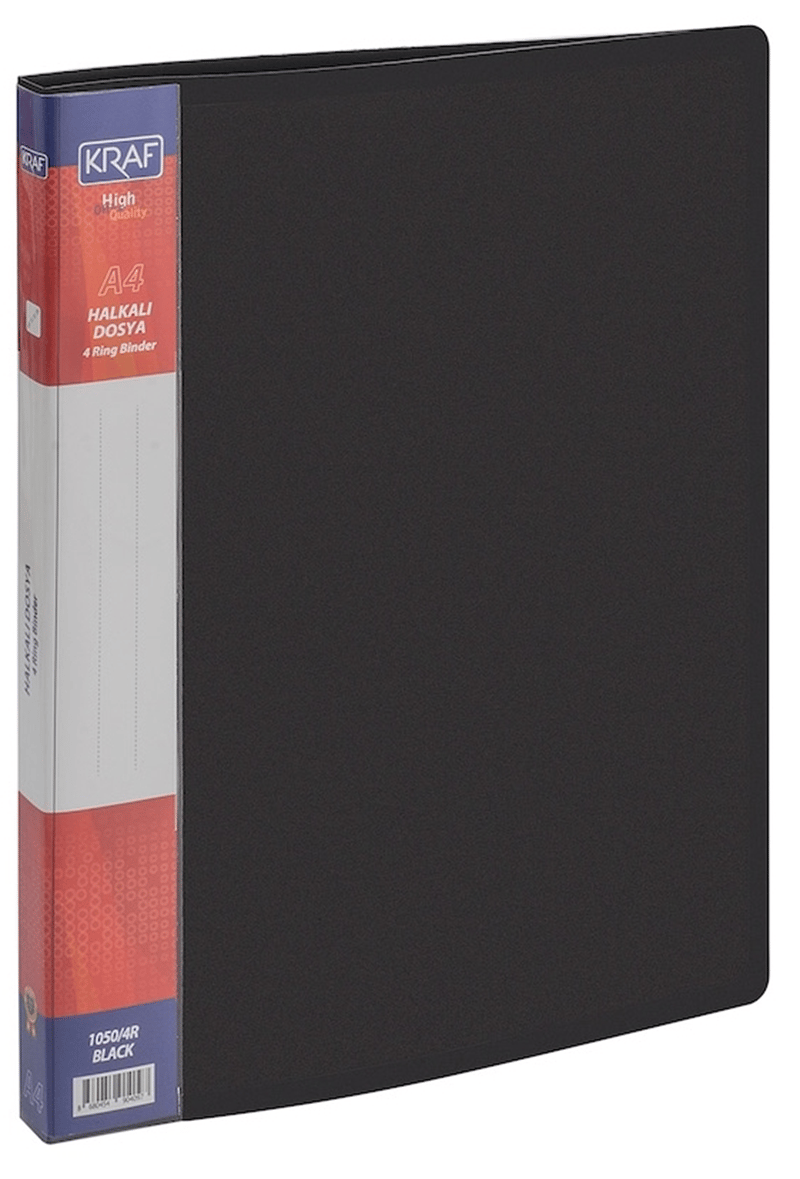 Kraf-Kraf Halkalı Dosya 4 Halka 1050/4r Siyah