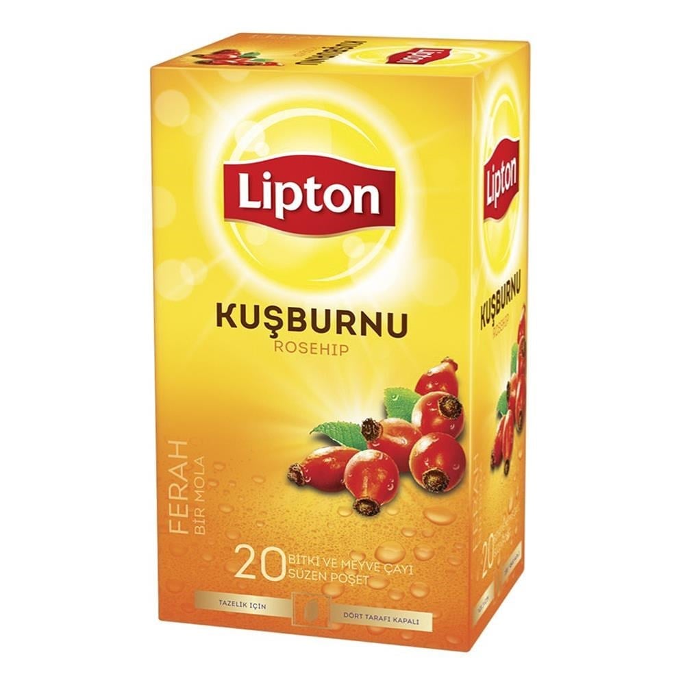 lipton-Lipton Bardak Poşet Çay Kuşburnu 2 G X 20 Adet