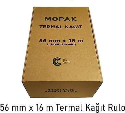 Mopak-Mopak Termal Pos Rulosu 56 mmx16 m - 1 Koli-210 Rulo