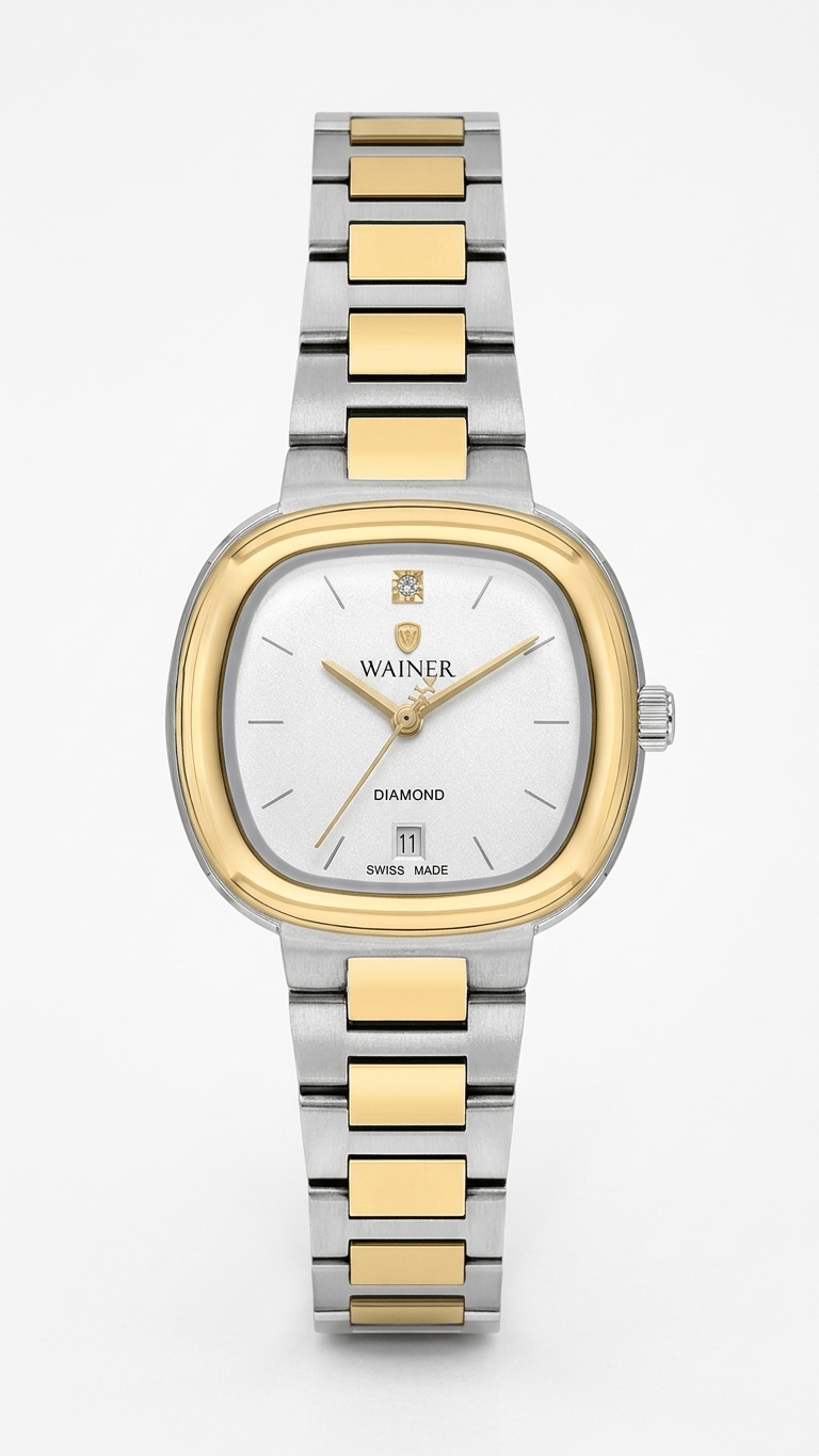 Wainer WA.18100-B Swiss Made Taş Detaylı Kadın Kol Saati