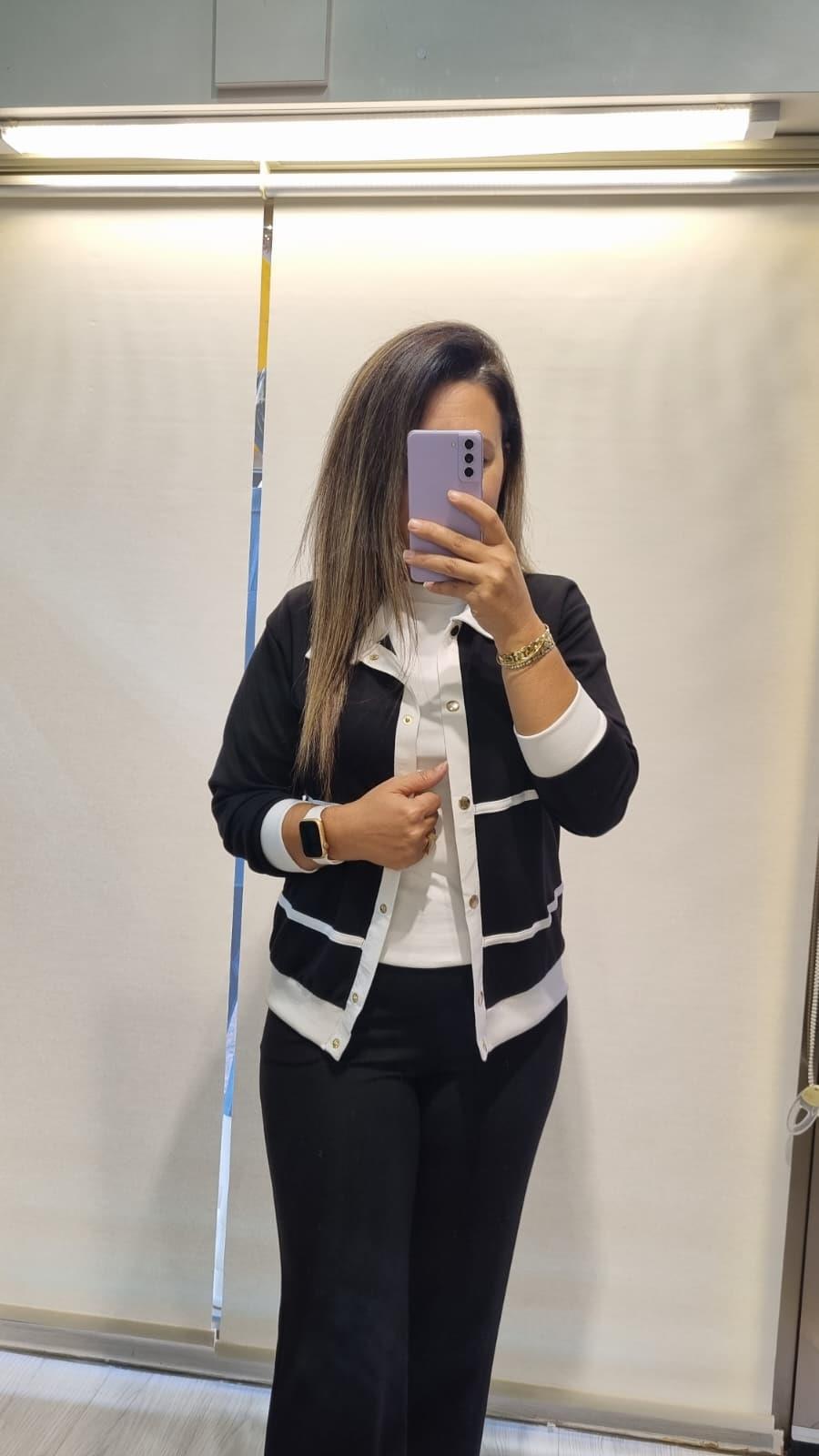 Modal Kumaş Ceketli Siyah Takım 