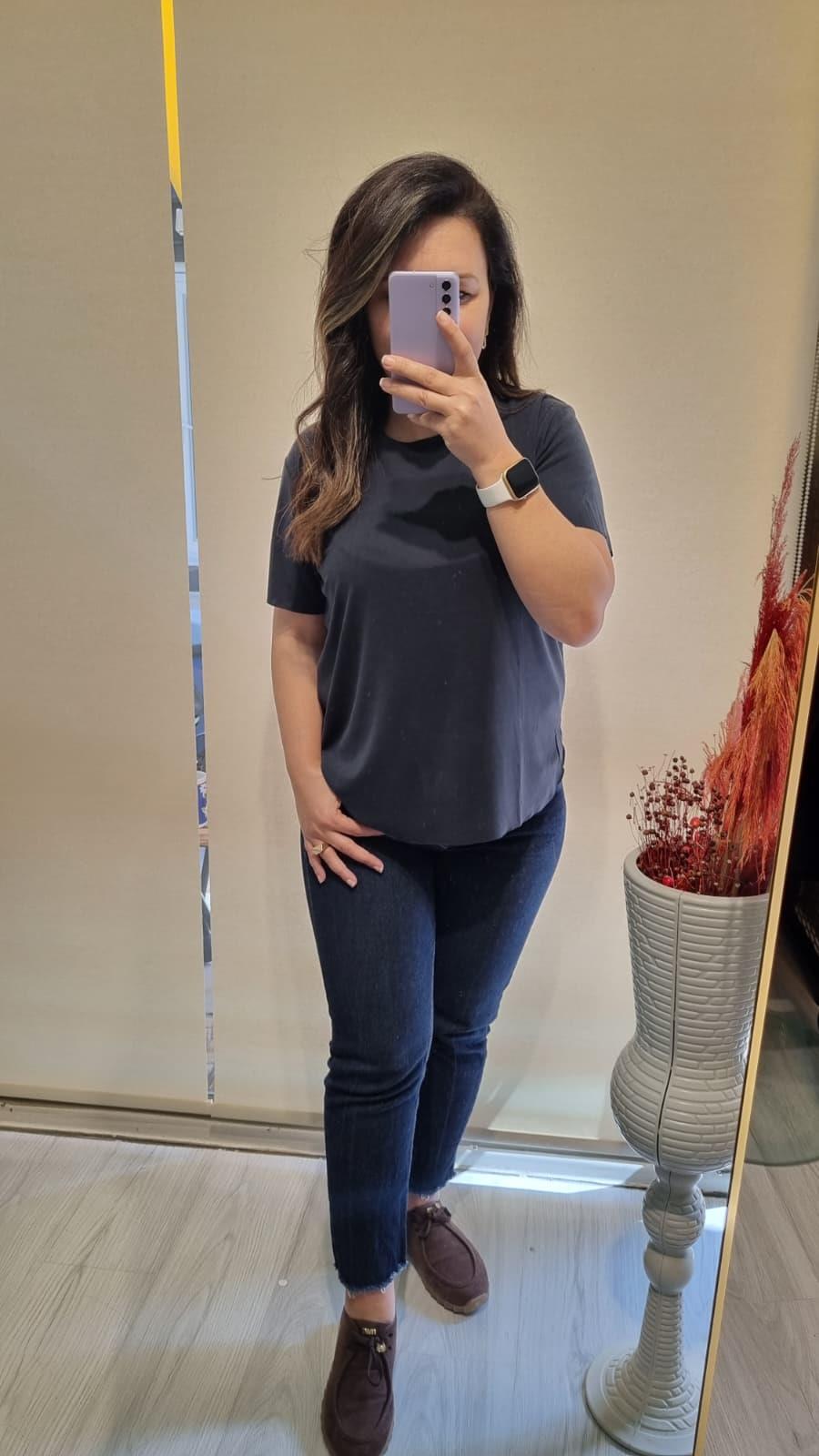 Orjinal Marka Antrasit Modal Tshirt