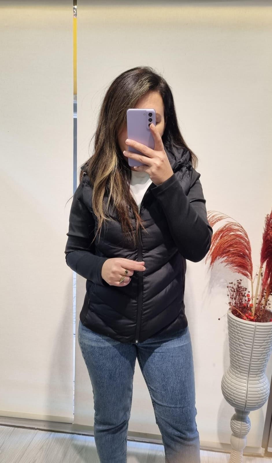 ZR Model Kapüşonlu Dalgıç Siyah Ceket 