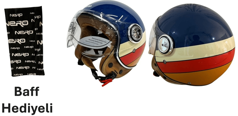NERO KASK ÇENESİZ LACİVERT TK-06 (XL) 