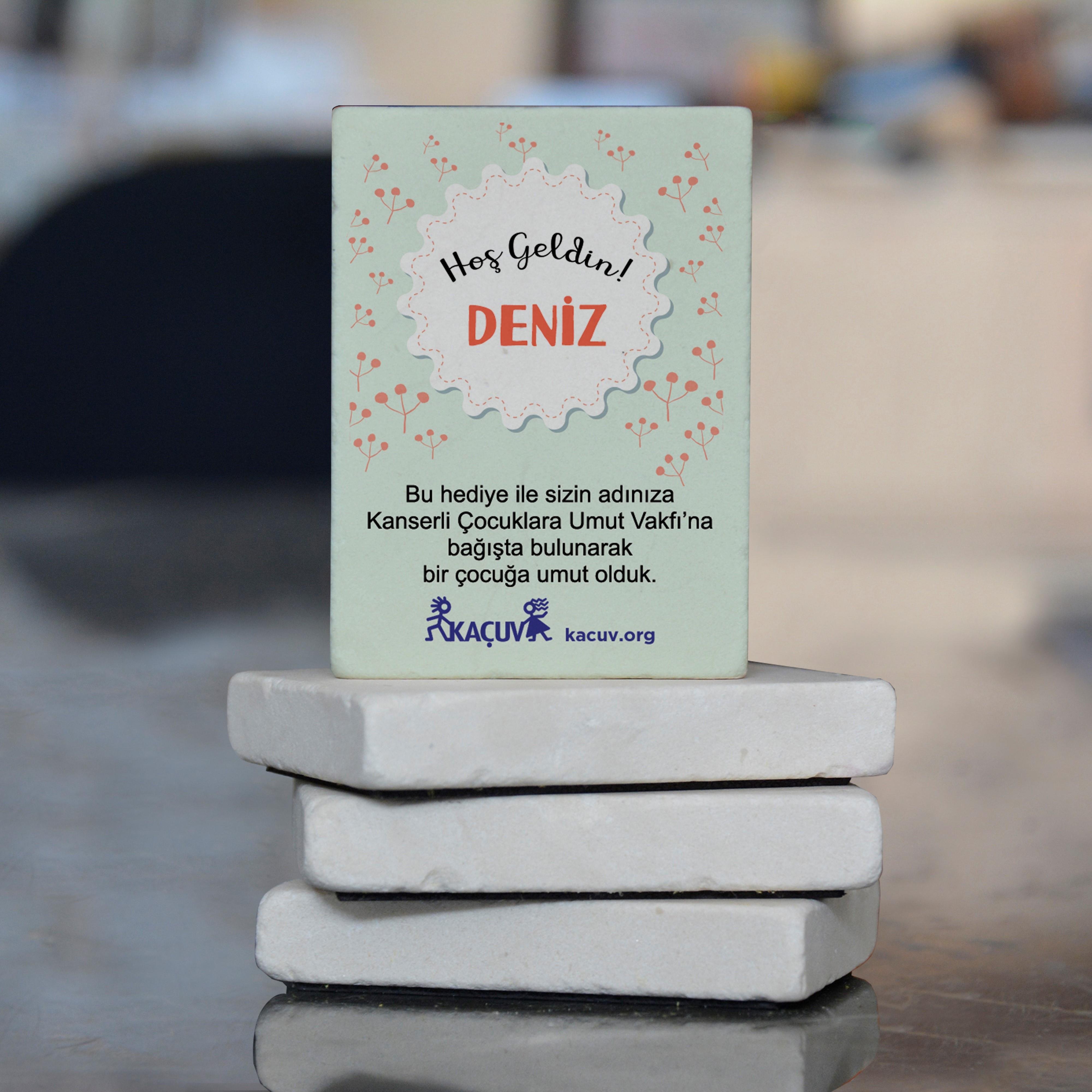 Doğum Günü Taş Magneti - Çiçekli