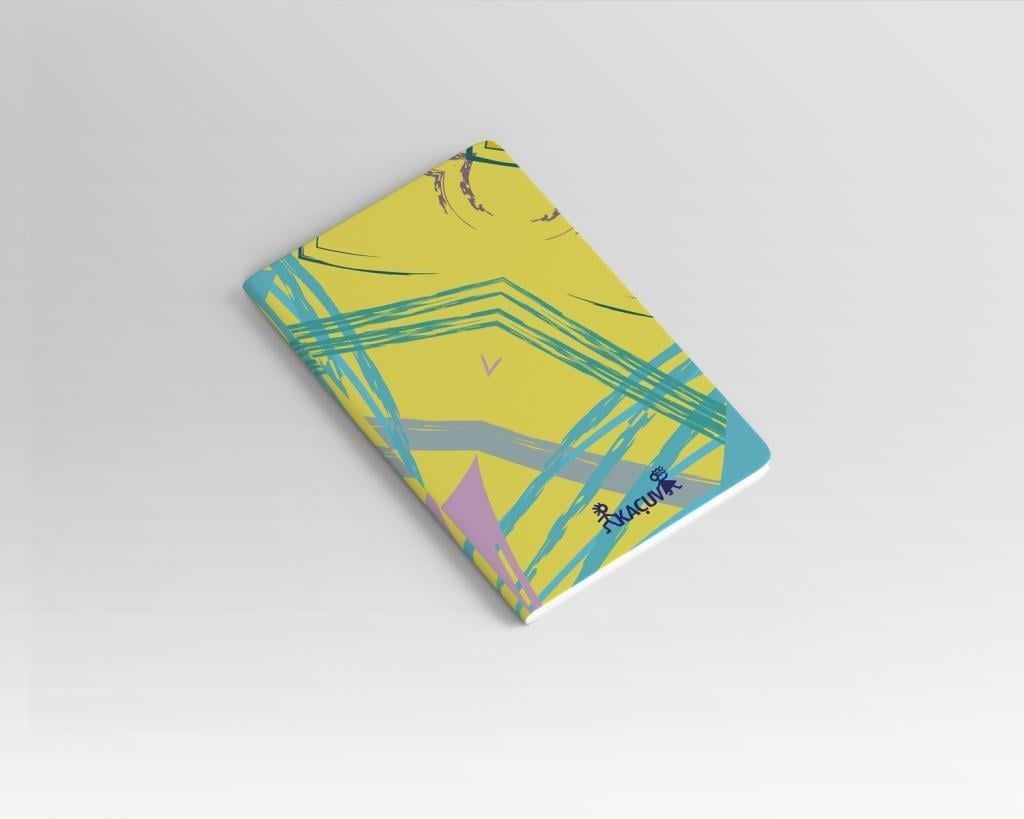 Renkli Not Defteri Büyük Boy Çizgisiz - B4