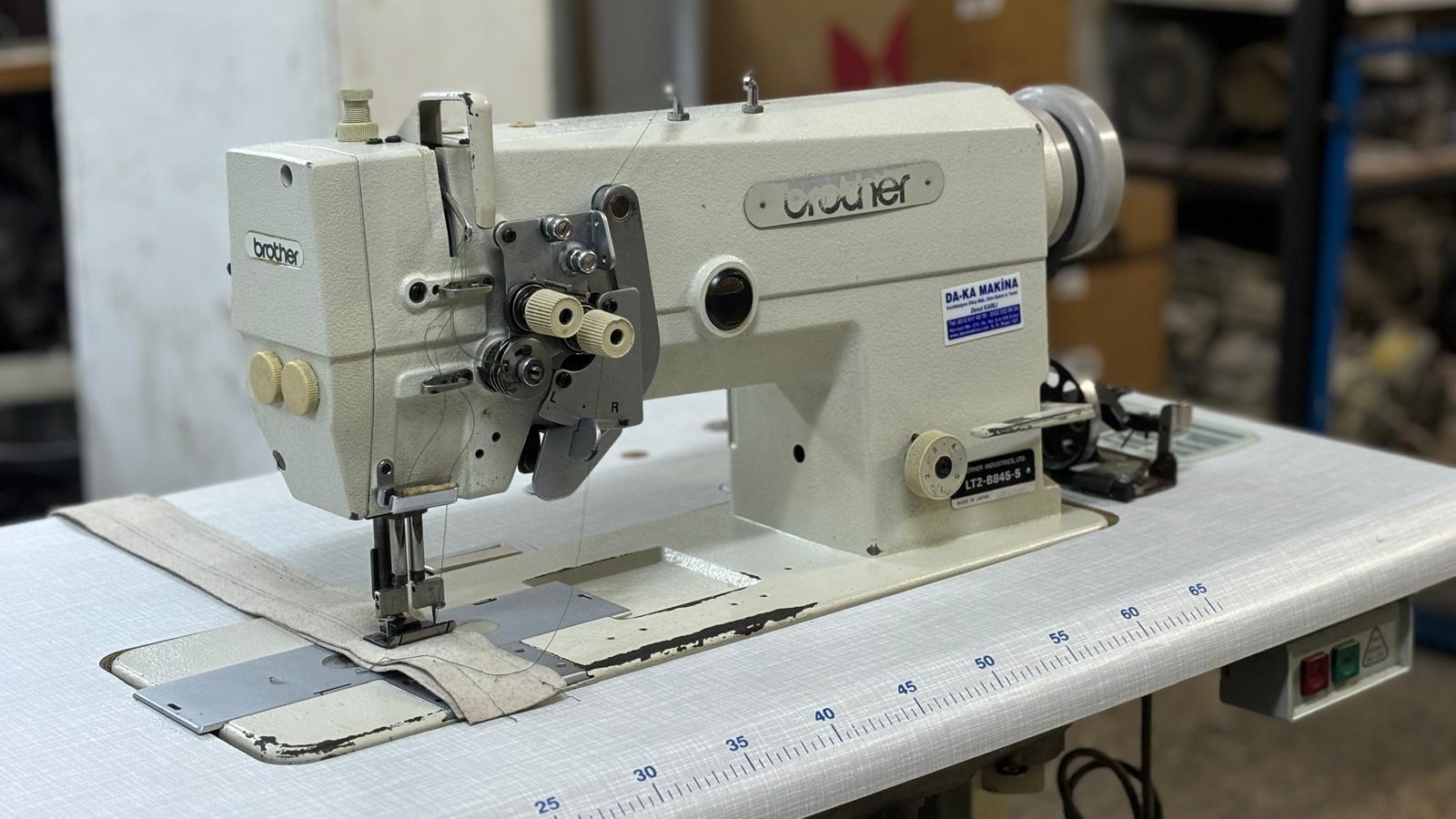 BROTHER LT2-B845-5 no return small hook double needle sewing machine