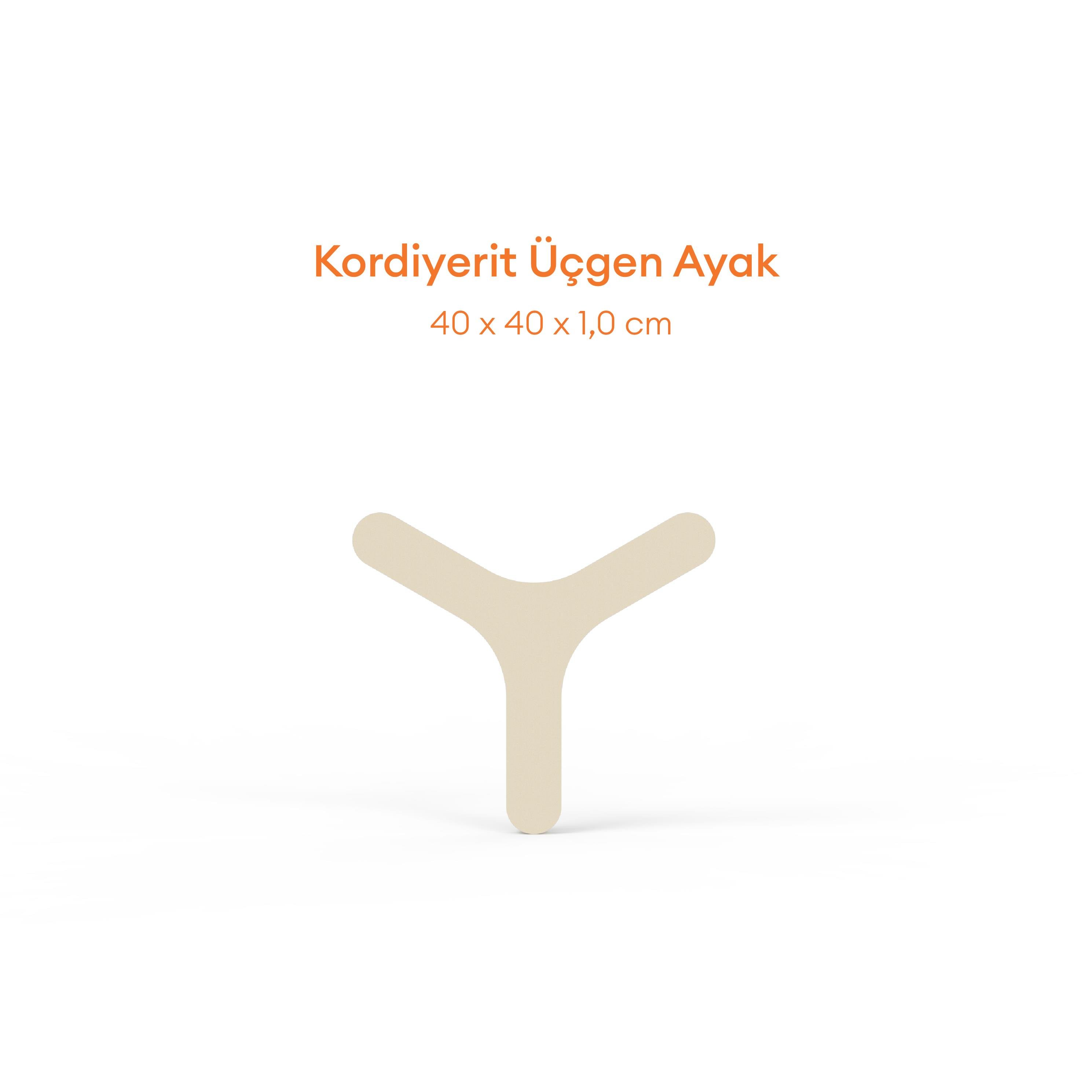 KORDİERİT ÜÇGEN AYAK 40*40*1,0 CM