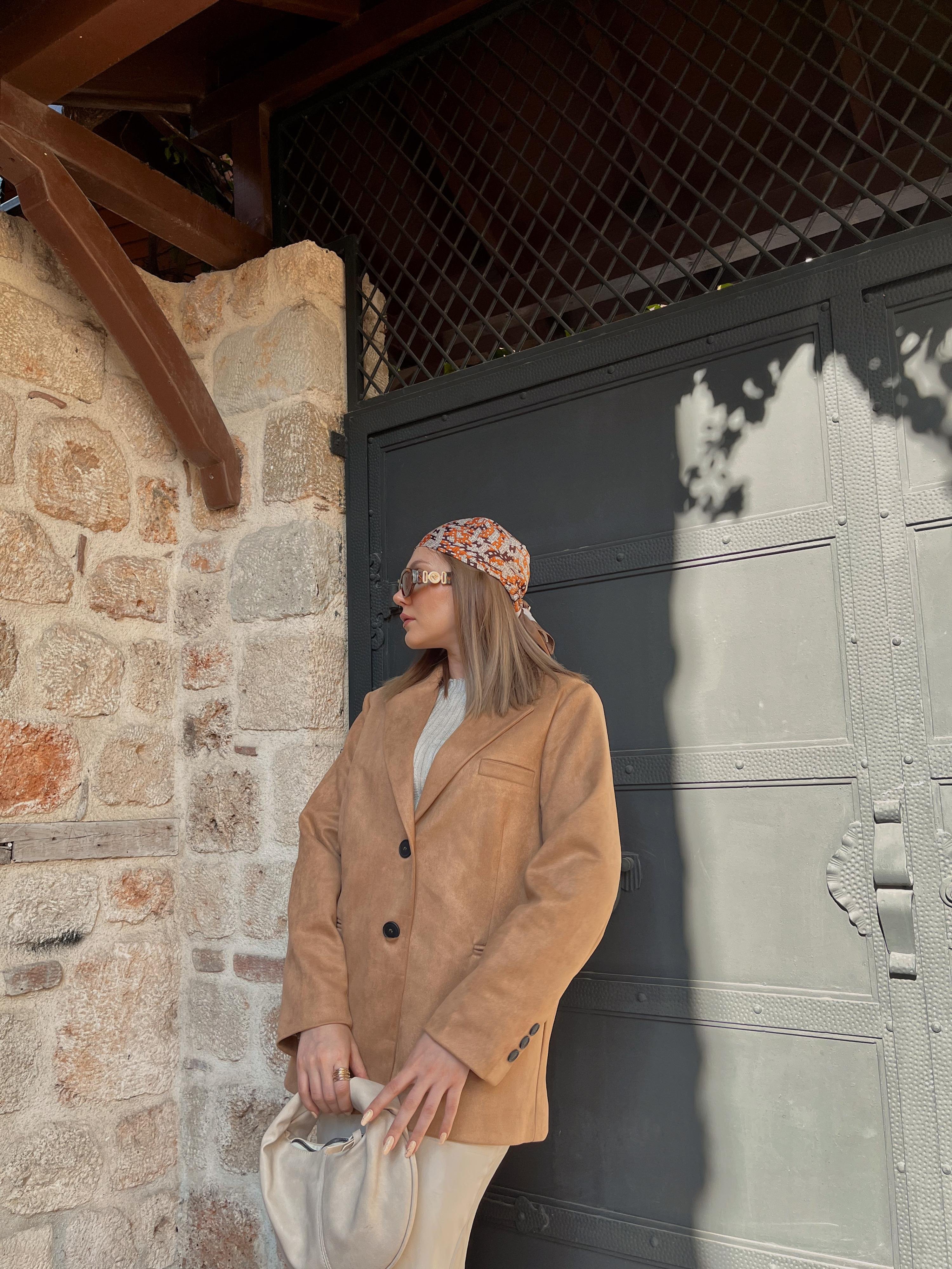 TABA SÜET BLAZER CEKET 