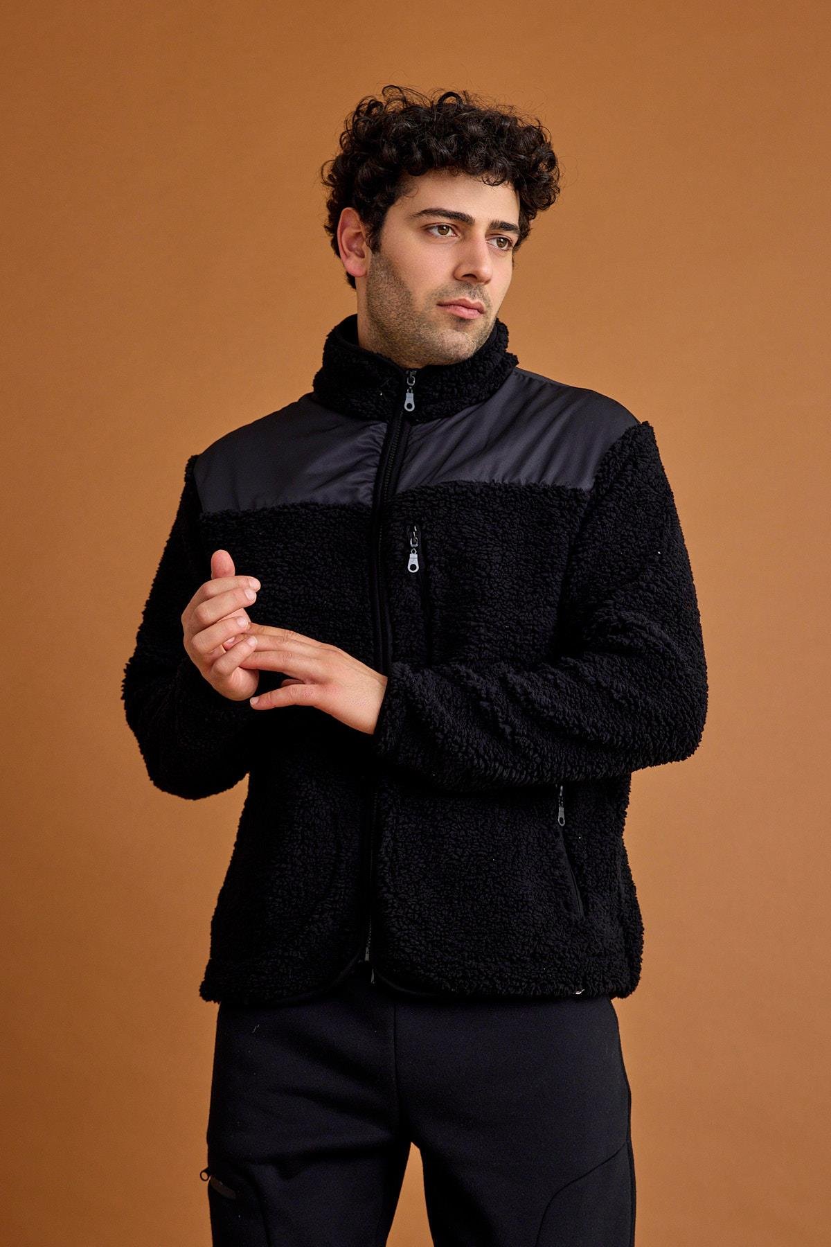 Scorp Orbit Erkek Casual Peluş Mont Siyah