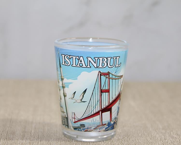 İstanbul Temalı Cam Shot Bardak