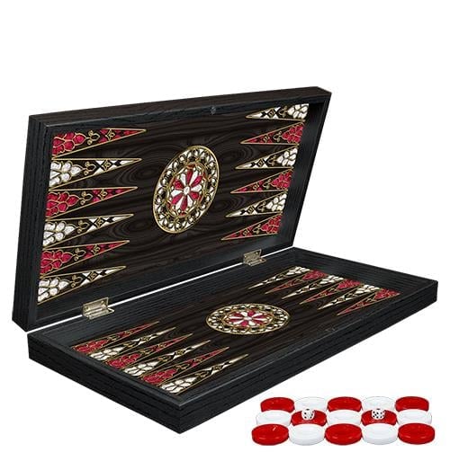Klasik Sedef İşlemeli Tavla Model 2