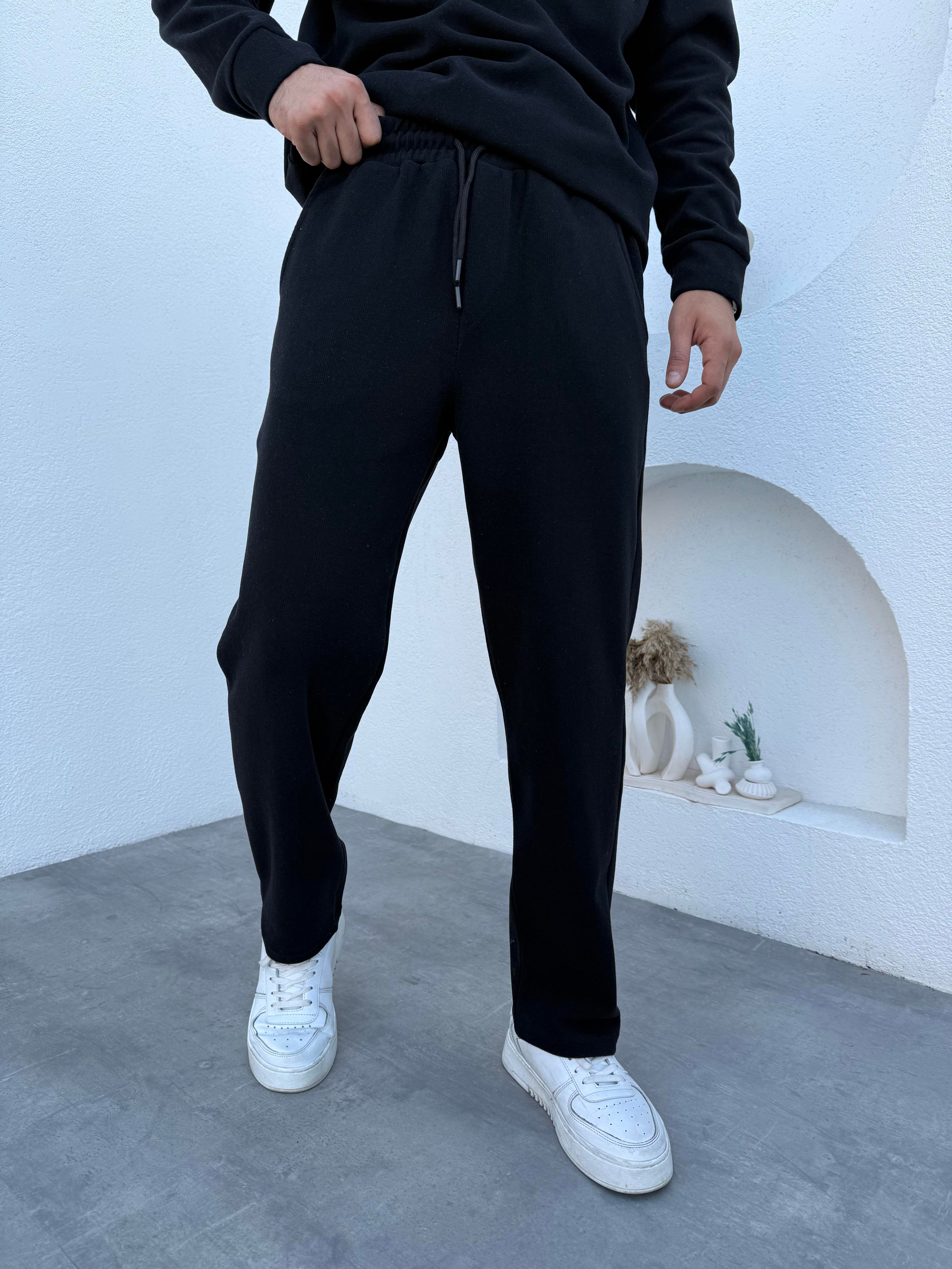Polo Yaka Oversize Takım Siyah · 3