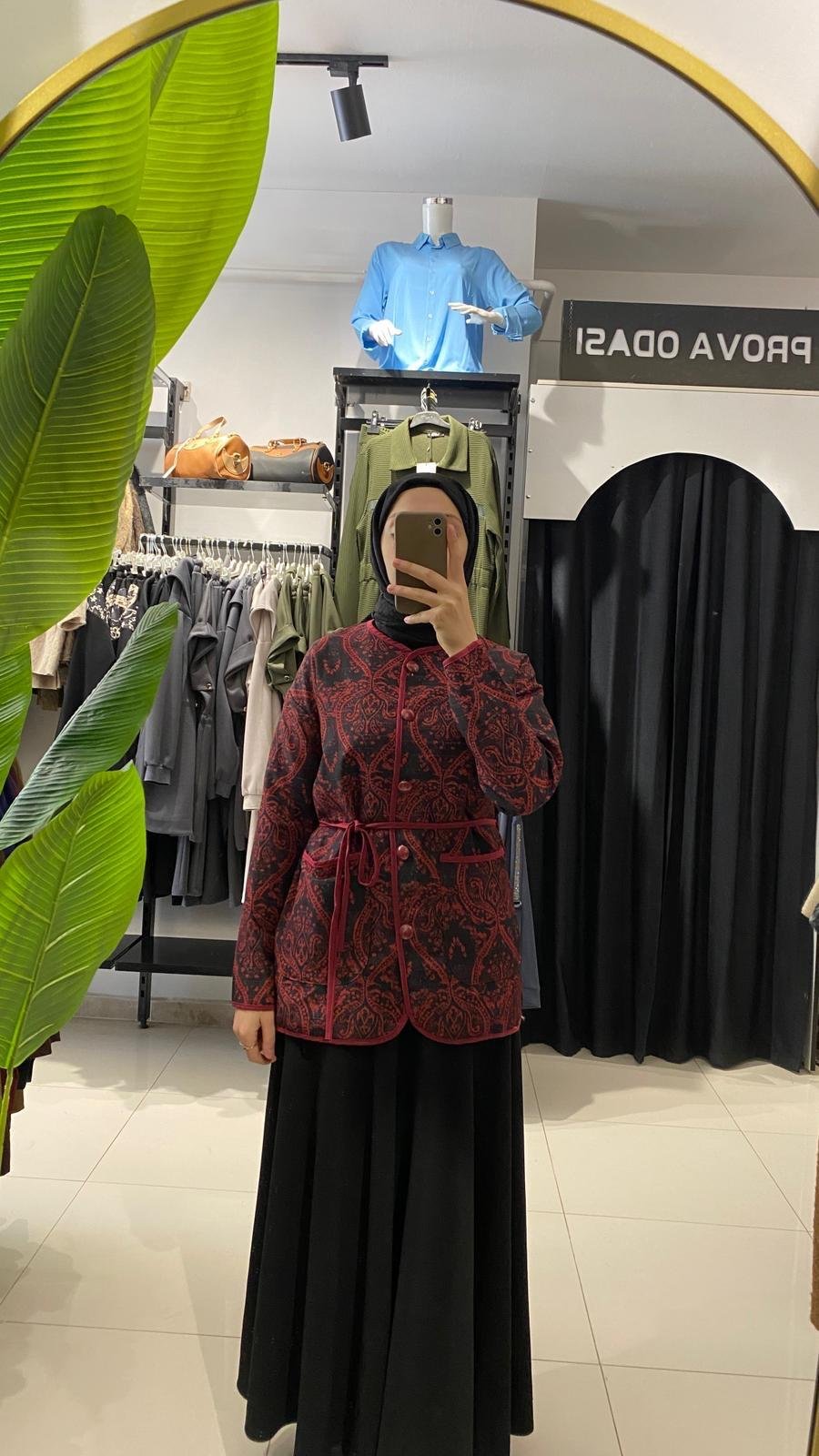 NurEtnik Dokulu Premium Ceket – Zarif & Modern Stil