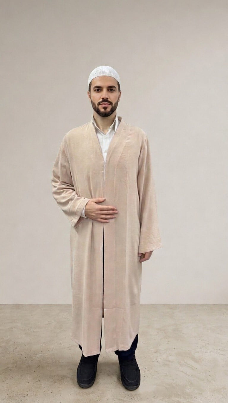 AEROBİN KUMAŞ LÜKS NAMAZ CÜBBESİ-BEJAEROBİN KUMAŞ LÜKS NAMAZ CÜBBESİAEROBİNCB-SH01CÜBBE MODELLERİSUFFA