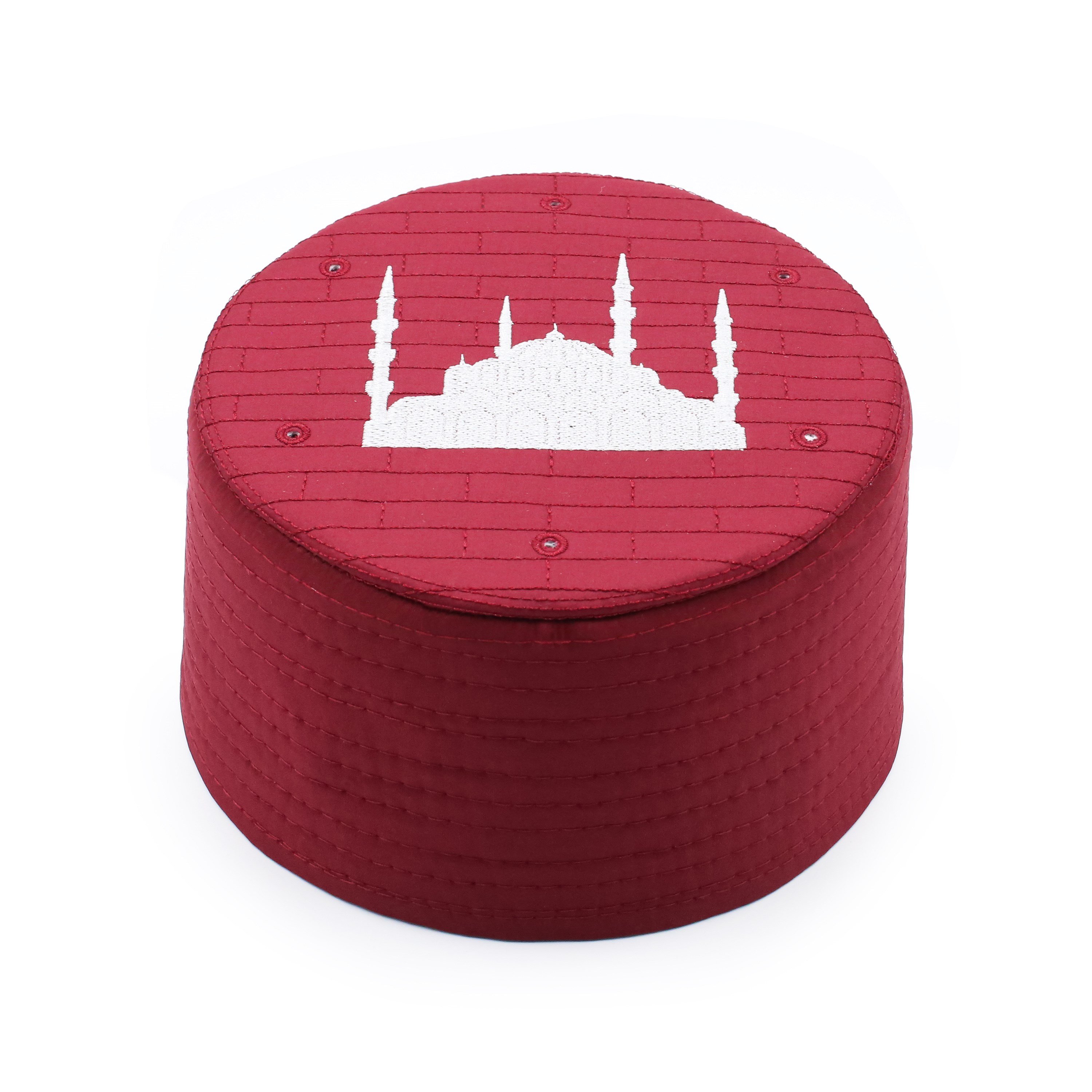 Çocuk Cami Kalıp Sarık Takkesi – Bordo – Keçe