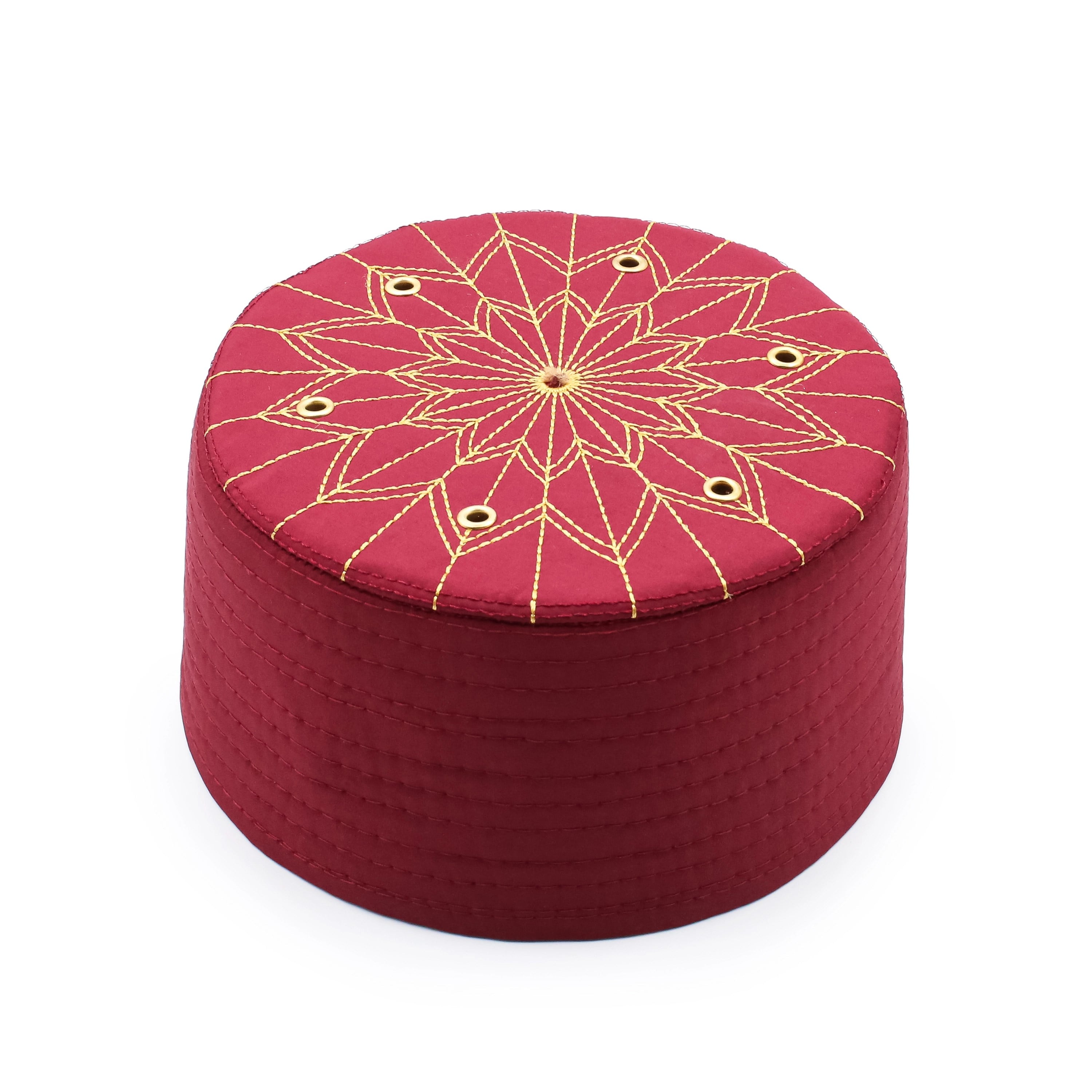 Talebe Kalıp Sarık Takkesi – Bordo – Keçe
