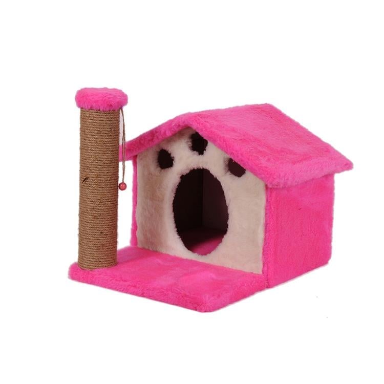 CatHome - Minimalist Tırmalama Direkli Kedi Evi