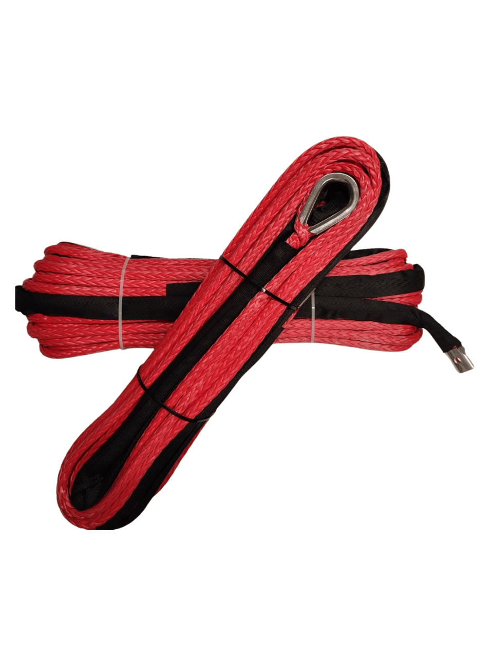 Off-Road Sentetik Vinç Halat - Kırmızı Renk 26m 9.5mm