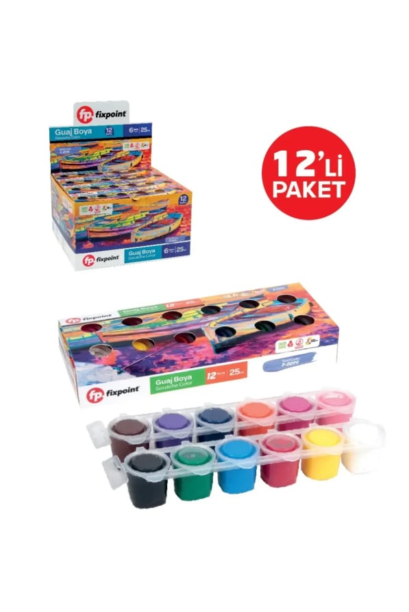 FixPoint Guaj Boya 12li 25ml P-0899