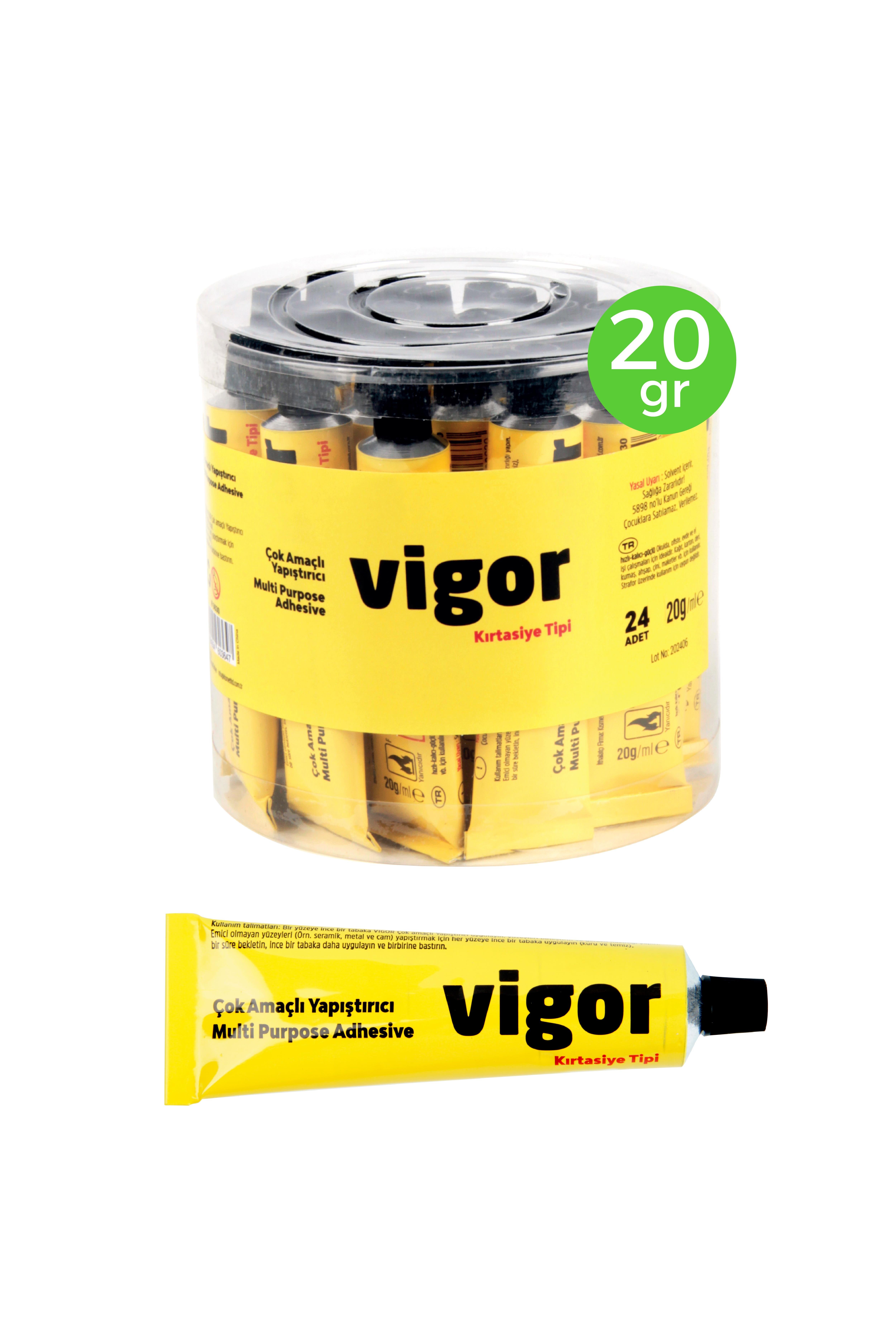 Vigor Kırtasiye Tipi Yapıştırıcı 20gr 24lü P-3630