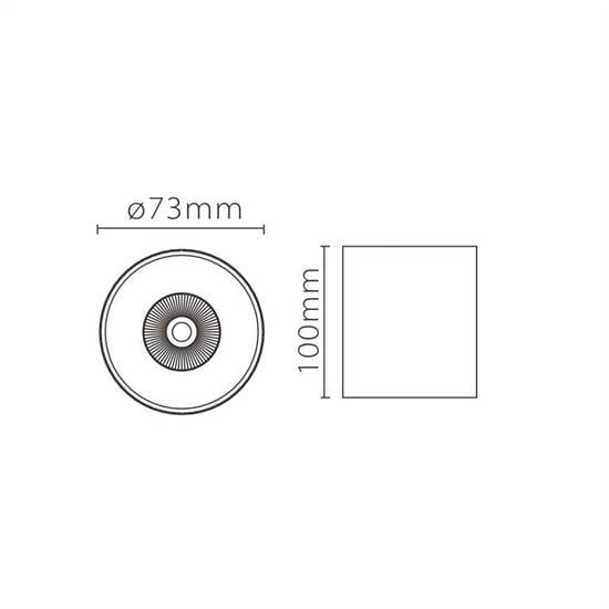 Jupiter Led'li Sıva Üstü Tavan Armatürü LC602
