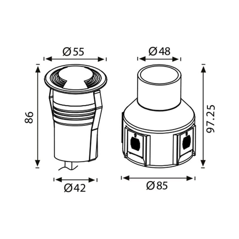 Jupiter Led'li Yer Armatürü LG927 S