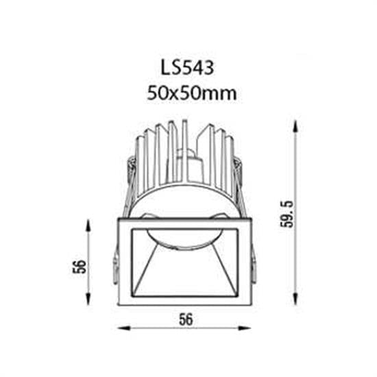 Jupiter Sıva Altı Sabit LED Spot LS543 B