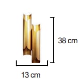 Moda Aydınlatma 2*G-10 Duylu Dekoratif Duvar Aplik MD-A 5082-07