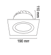 Moda Aydınlatma 30W-40W Sıva Altı Led Spot Armatür MD-D 2001-01-02
