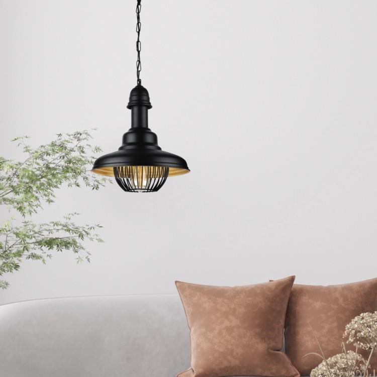 Moda Aydınlatma Dekoratif Retro Sarkıt Armatür Siyah&Gold MD-S 4415-21