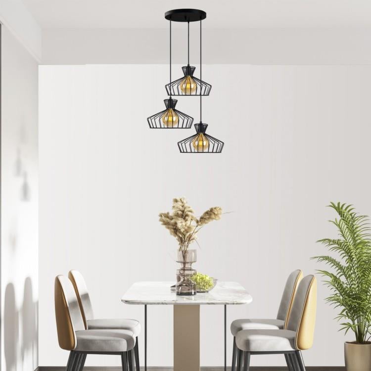 Moda Aydınlatma E-27 Duylu 3'lü Dekoratif Sarkıt Armatür MD-S 4382-02
