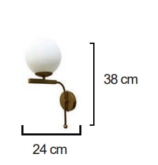 Moda Aydınlatma E-27 Duylu Dekoratif Duvar Aplik MD-A 5037-08