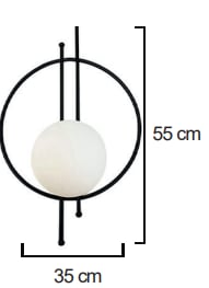 Moda Aydınlatma E-27 Duylu Dekoratif Duvar Aplik MD-A 5042-02-08