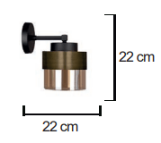 Moda Aydınlatma E-27 Duylu Dekoratif Duvar Aplik MD-A 5057-06-08
