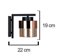 Moda Aydınlatma E-27 Duylu Dekoratif Duvar Aplik MD-A 5045-06-08