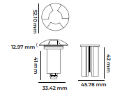 Molled 12 Volt 1W Ledli Merdiven Armatürü MOL9027
