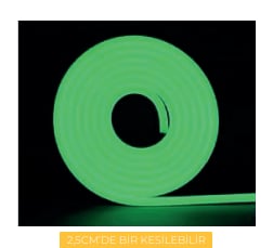 Molled 12 Volt YEŞİL 6*12mm 10W/Mt Neon Led MOL2518