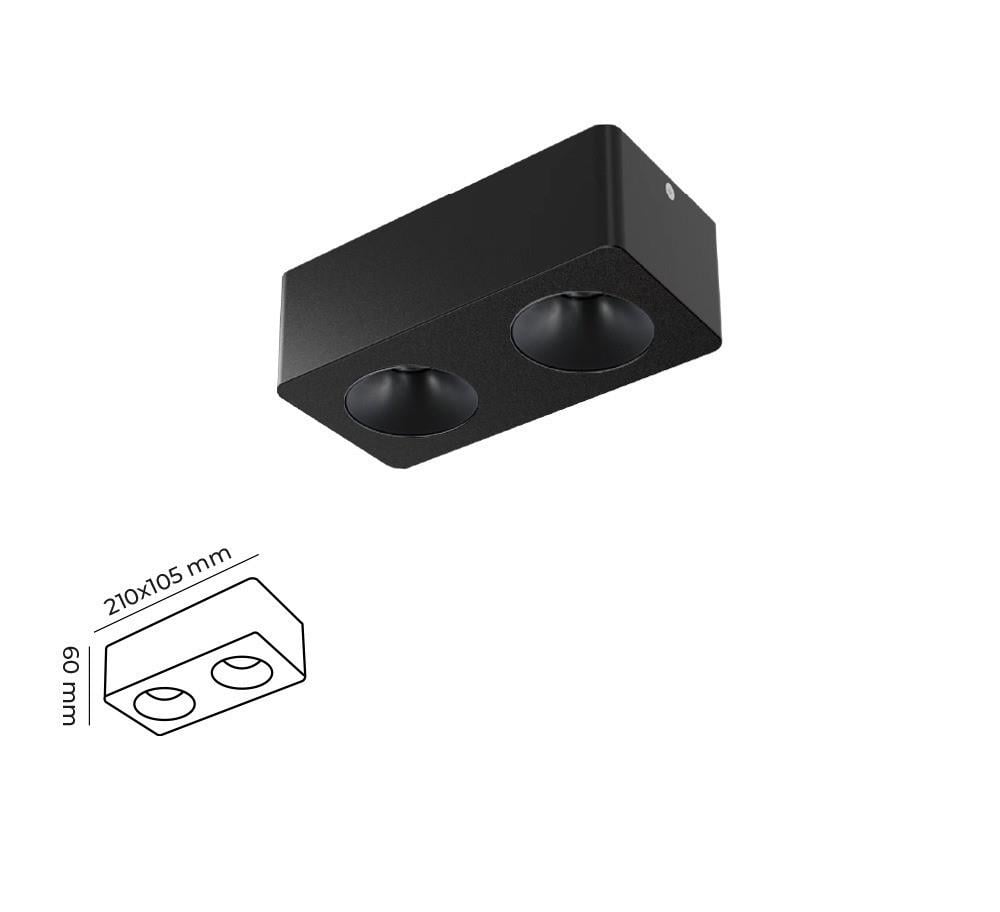 Molled 2*8W&2*12W Sıva Üstü İkili Led Spot Armatür MOL2423 S