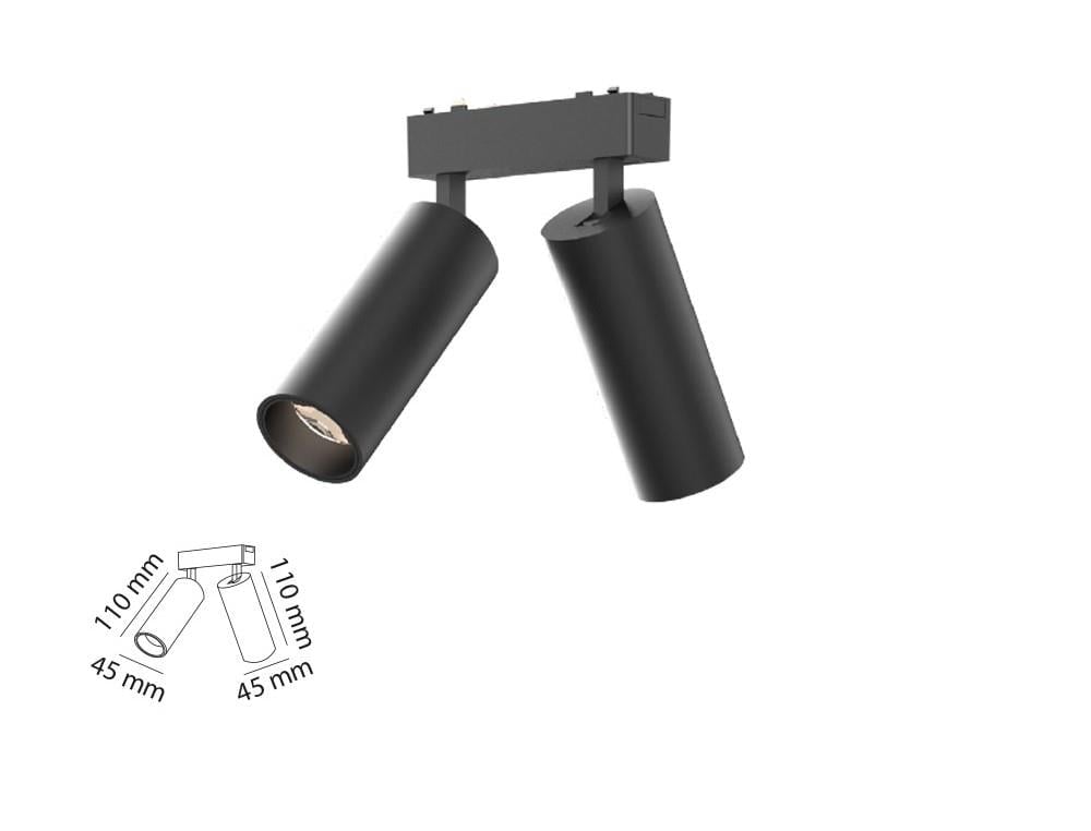 Molled 2x10W Slim Magnet Ray Spot İkili MOL6063