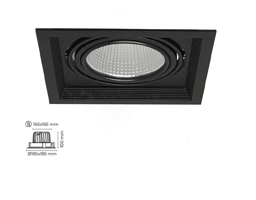 Molled 30W&40W Sıva Altı Kare Led Spot Armatür MOL2081 D