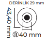 Molled 3W Ledli Sıva Altı Mini Spot MOL7007