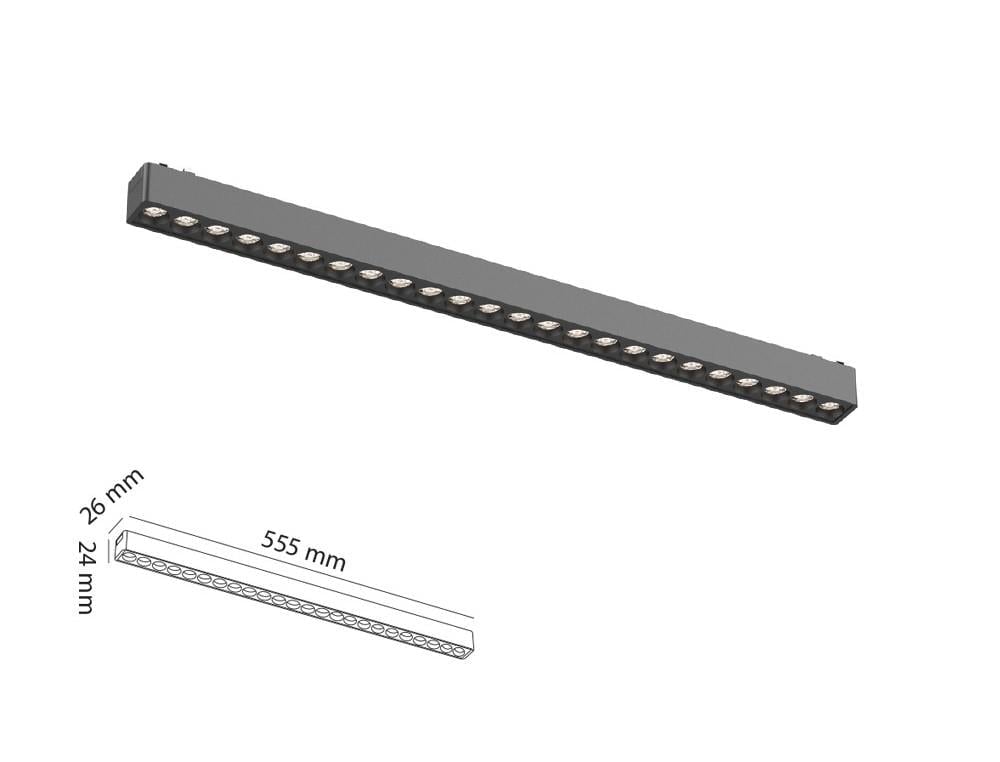 Molled 55Cm 30W Mercekli Slim Magnet Aydınlatma MOL6058