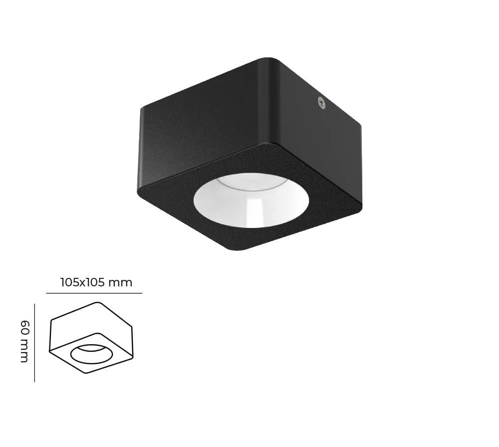 Molled 8W&12W Sıva Üstü Led Spot Armatür MOL2421 SB