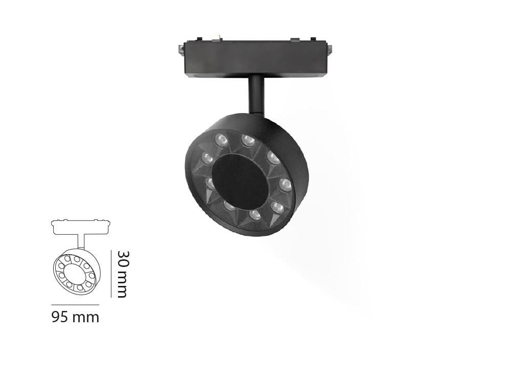 Molled 9W Hareketli Mercekli Magnet Aydınlatma MOL6070