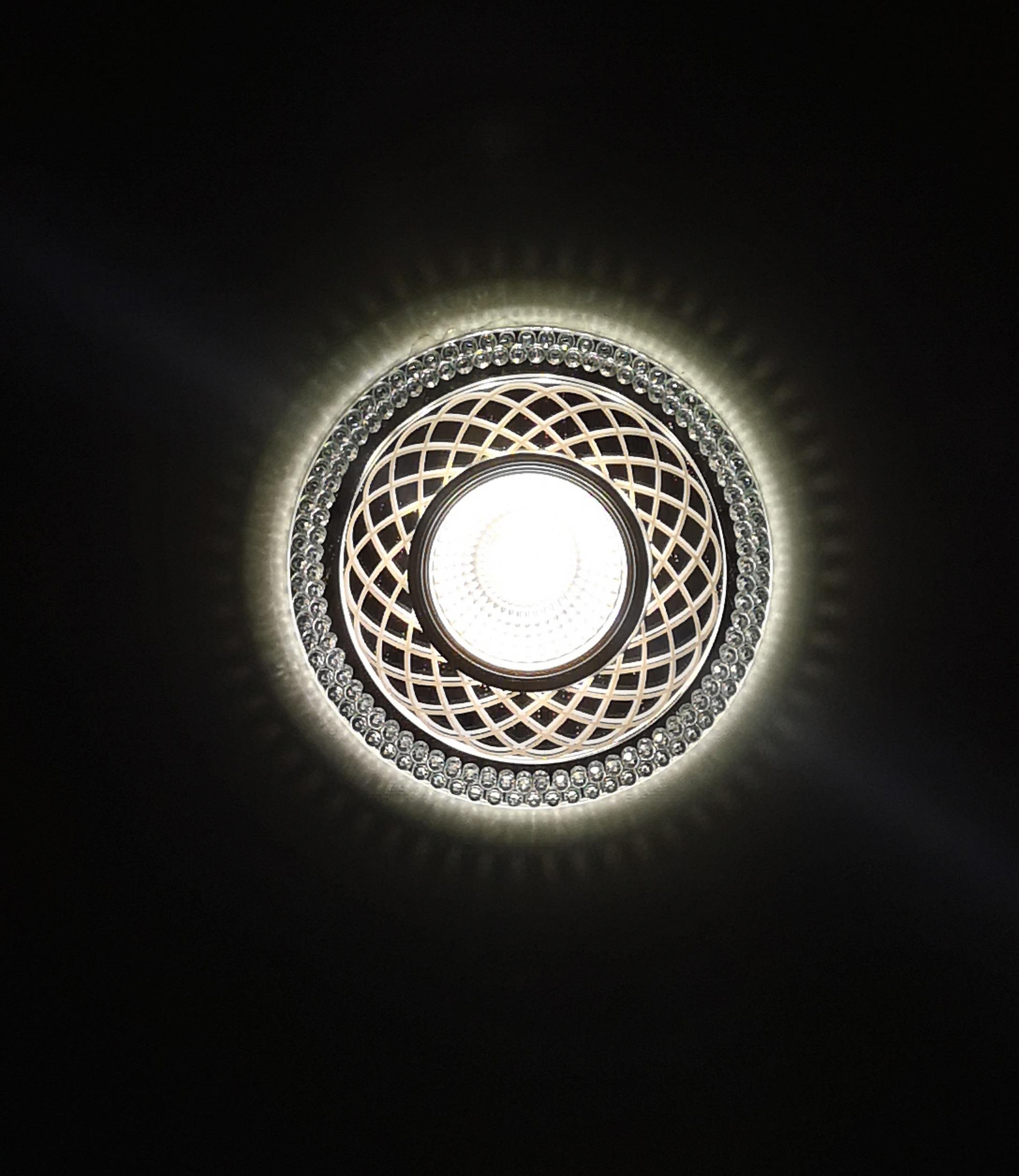 Molled Gu-10 Duylu Kenar Ledli Sıva Altı Kristal Mini Spot Armatür MOL575